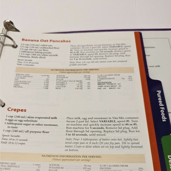 Vita-Mix Whole Food Recipes For Better Living, includes Owner’s Manual - Picture 5 of 9